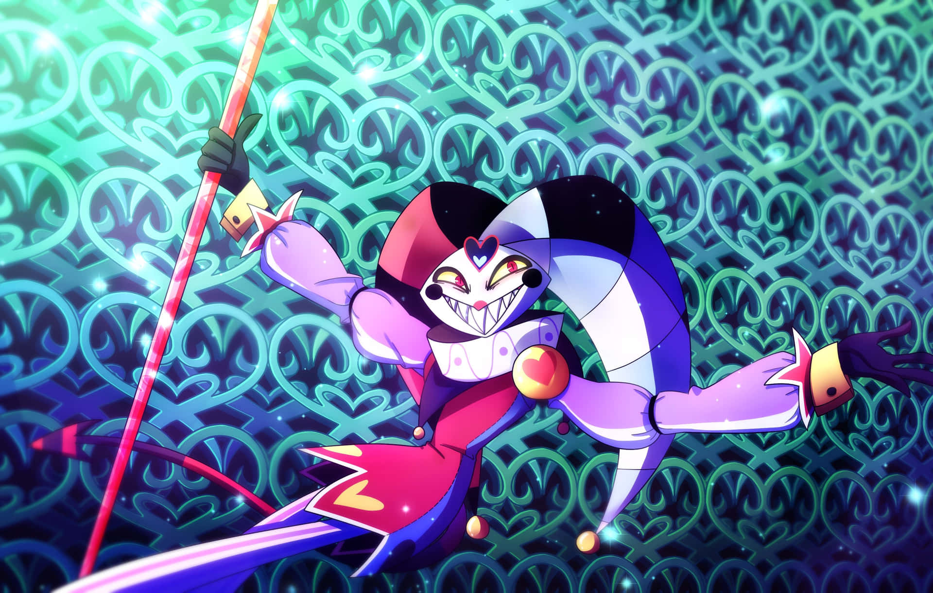Animated Jester Character Fizzarolli Wallpaper