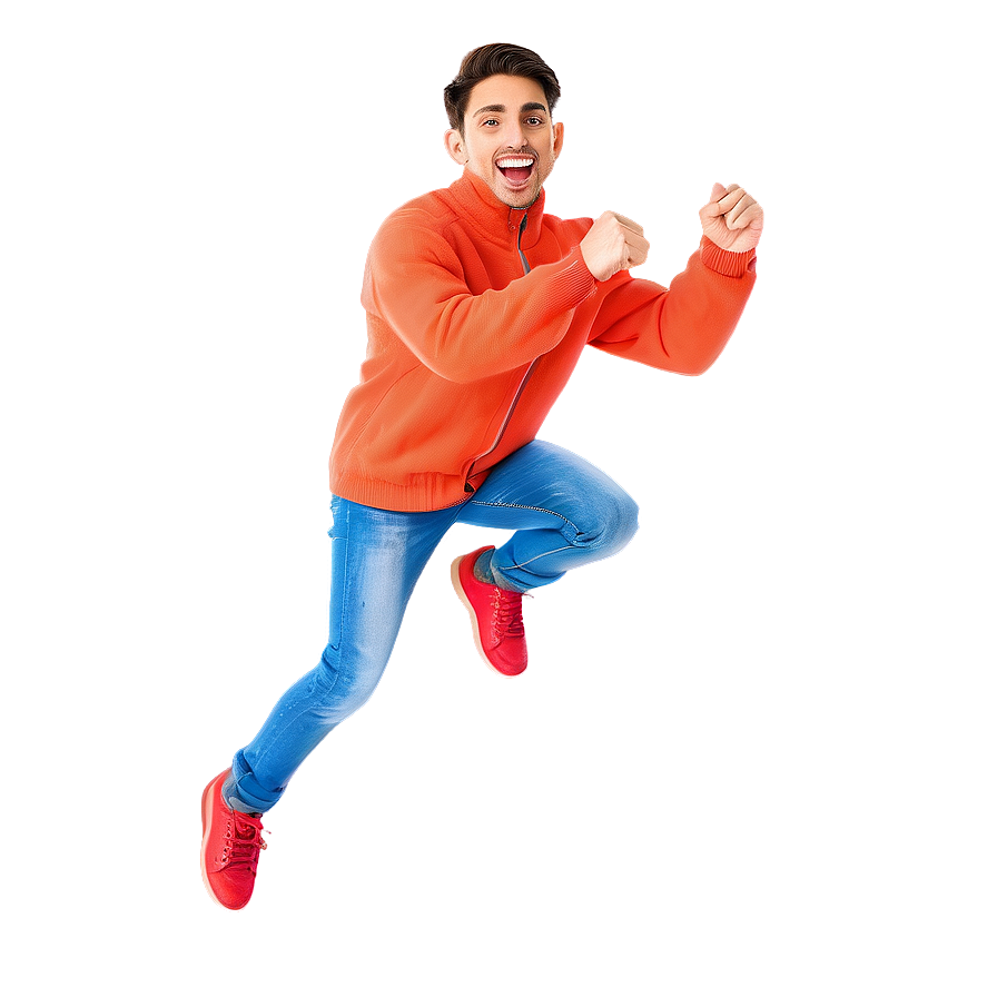 Animated Jumping Character Png 06242024 PNG