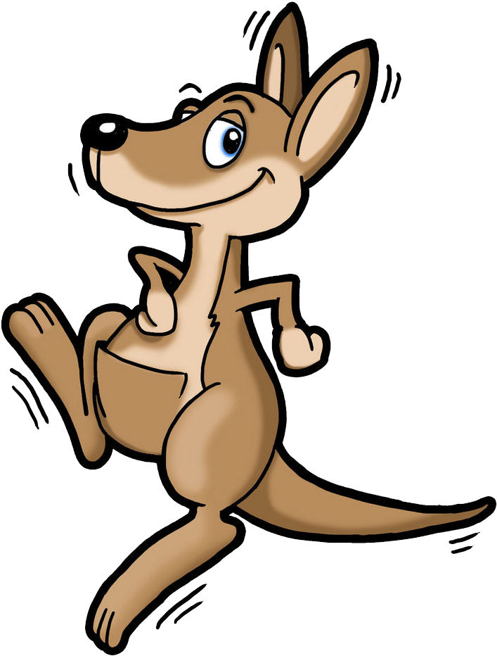 Animated Kangaroo Character PNG