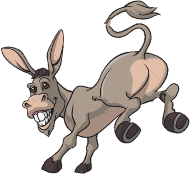 Animated Kicking Donkey PNG