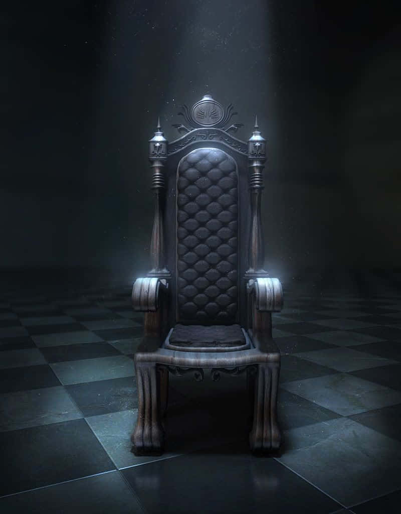 Animated King's Throne Chair Dark Aesthetic Wallpaper