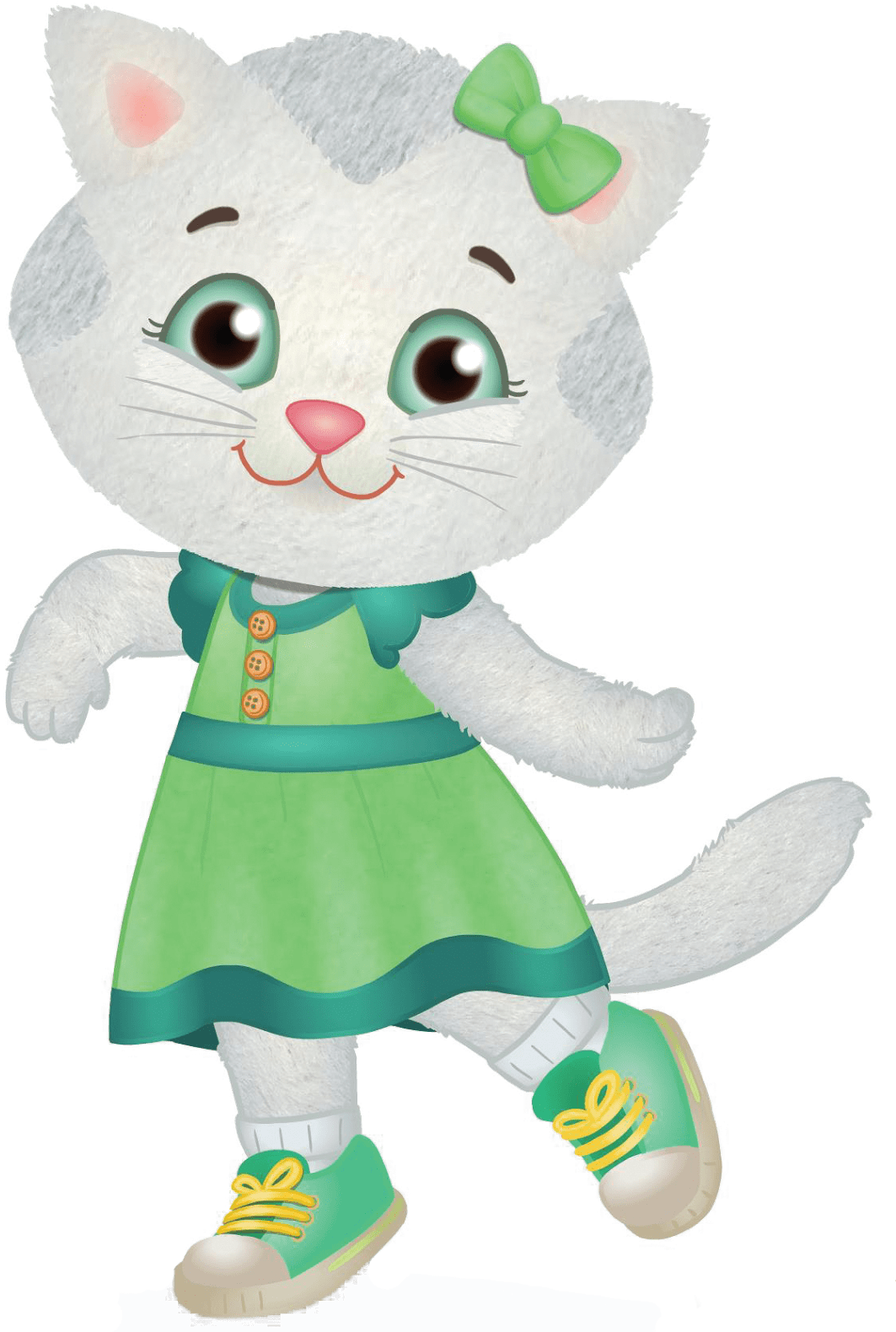 Animated Kitten Character PNG
