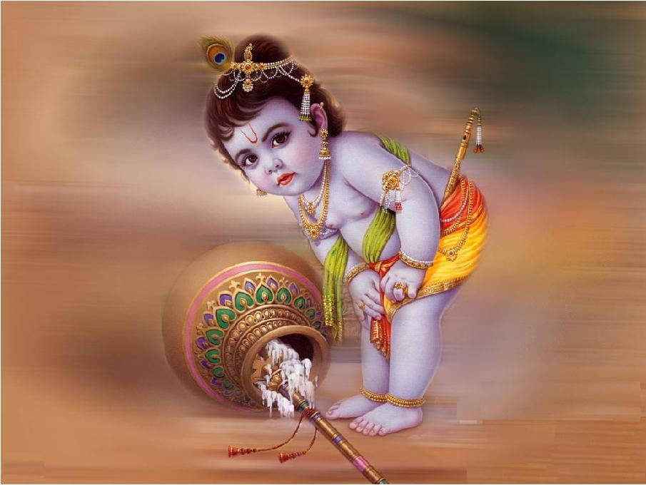 Animated Krishna Accident Wallpaper