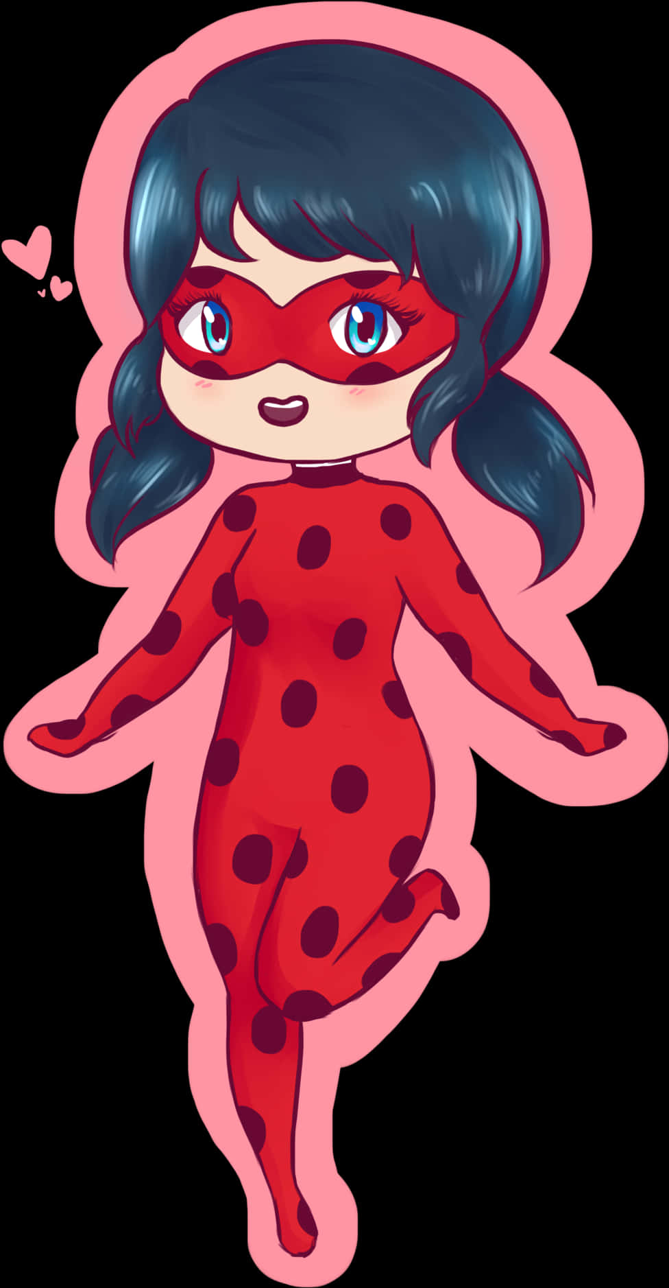 Animated Ladybug Character PNG