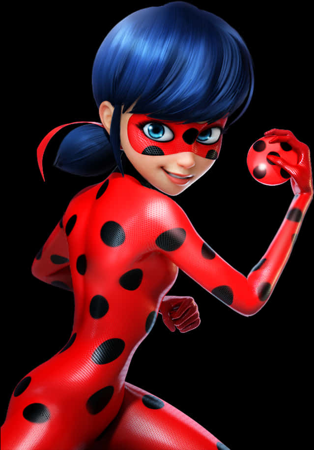 Animated Ladybug Heroine PNG