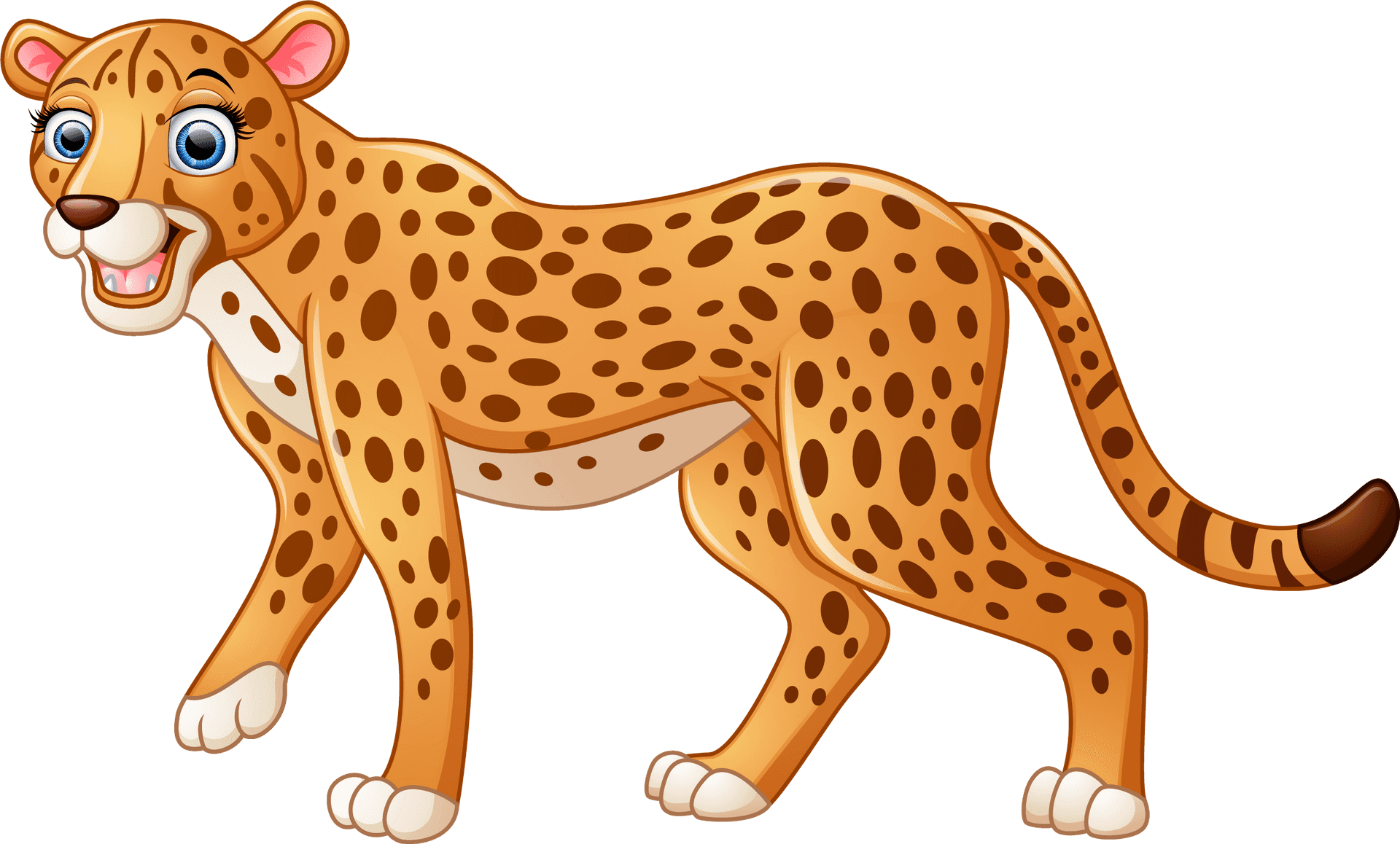 Animated Leopard Walking PNG