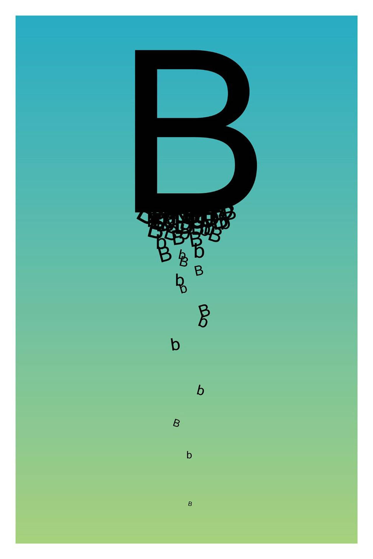 Animated Letter B Wallpaper