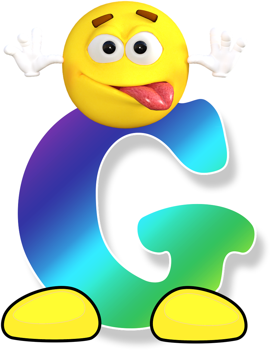 Animated Letter G Character PNG