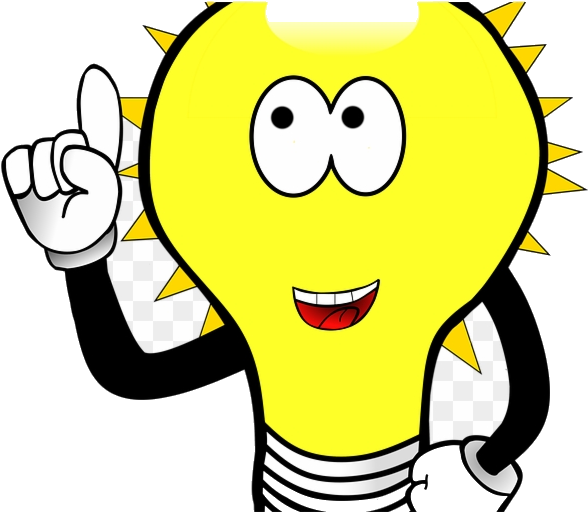 Animated Lightbulb Idea Character PNG