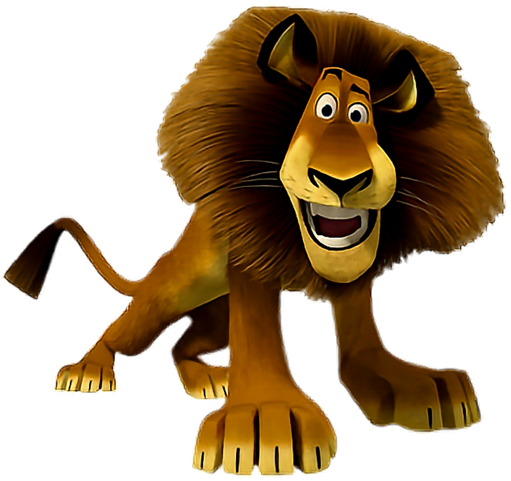Download Animated Lion Character Smiling | Wallpapers.com