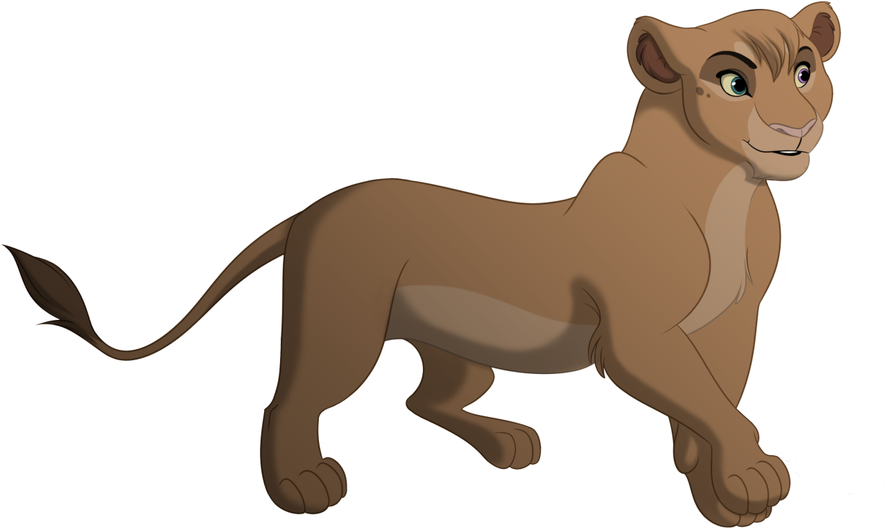 Animated Lioness Profile PNG
