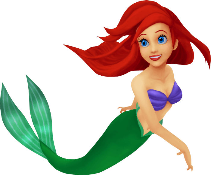 Animated Little Mermaid Ariel PNG