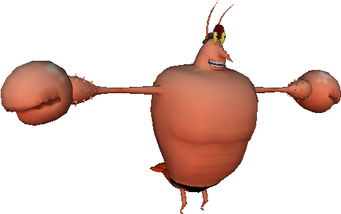 Animated Lobster Character PNG