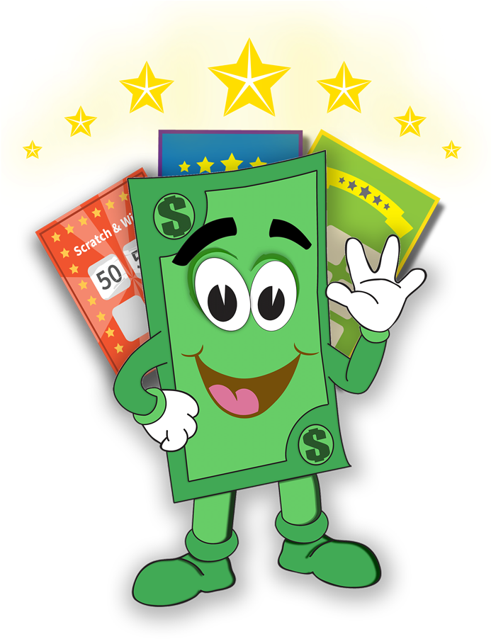 Download Animated Lottery Ticket Character | Wallpapers.com