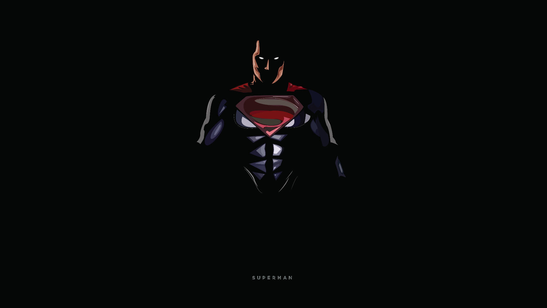 Download Animated Lurking Hero With Superman Logo Wallpaper 