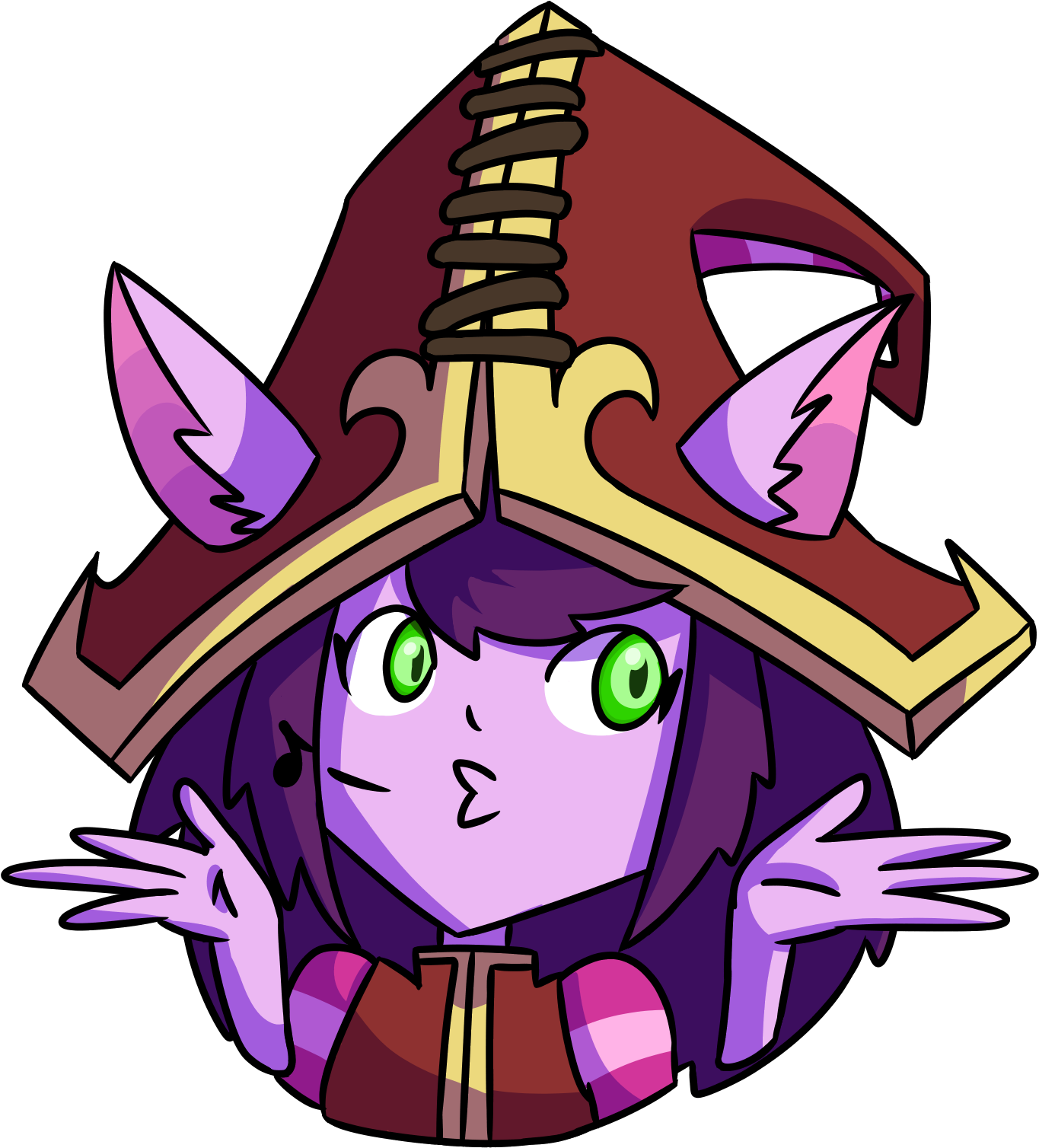 Animated Mage Girl Emote PNG