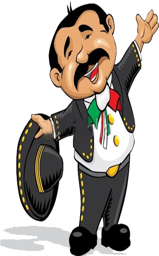 Animated Mariachi Singer Cartoon.png PNG
