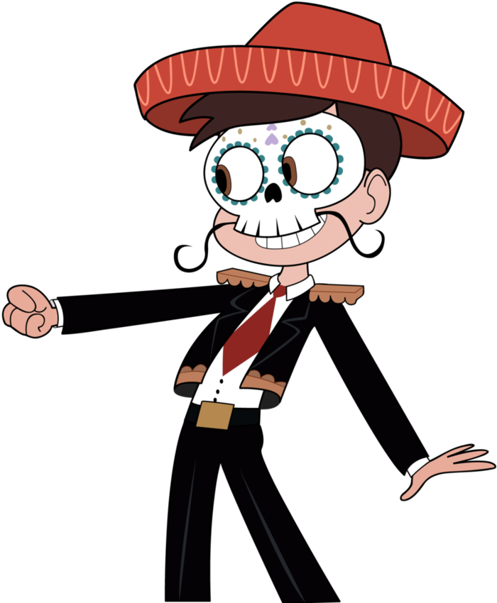 Animated Mariachi Skeleton Character PNG