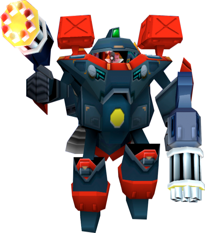 Animated Mech Suit Character PNG