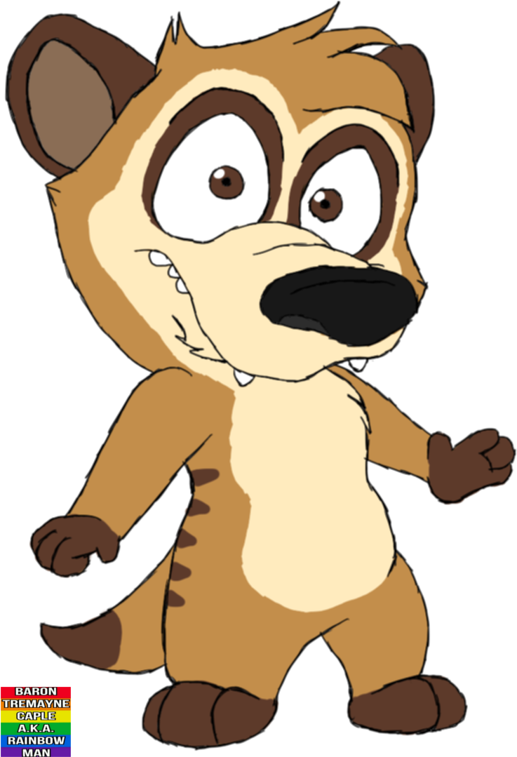Animated Meerkat Character PNG