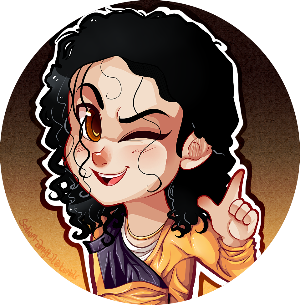 Animated Michael Jackson Winking PNG