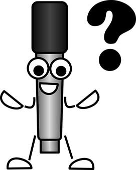 Animated Microphone Character PNG