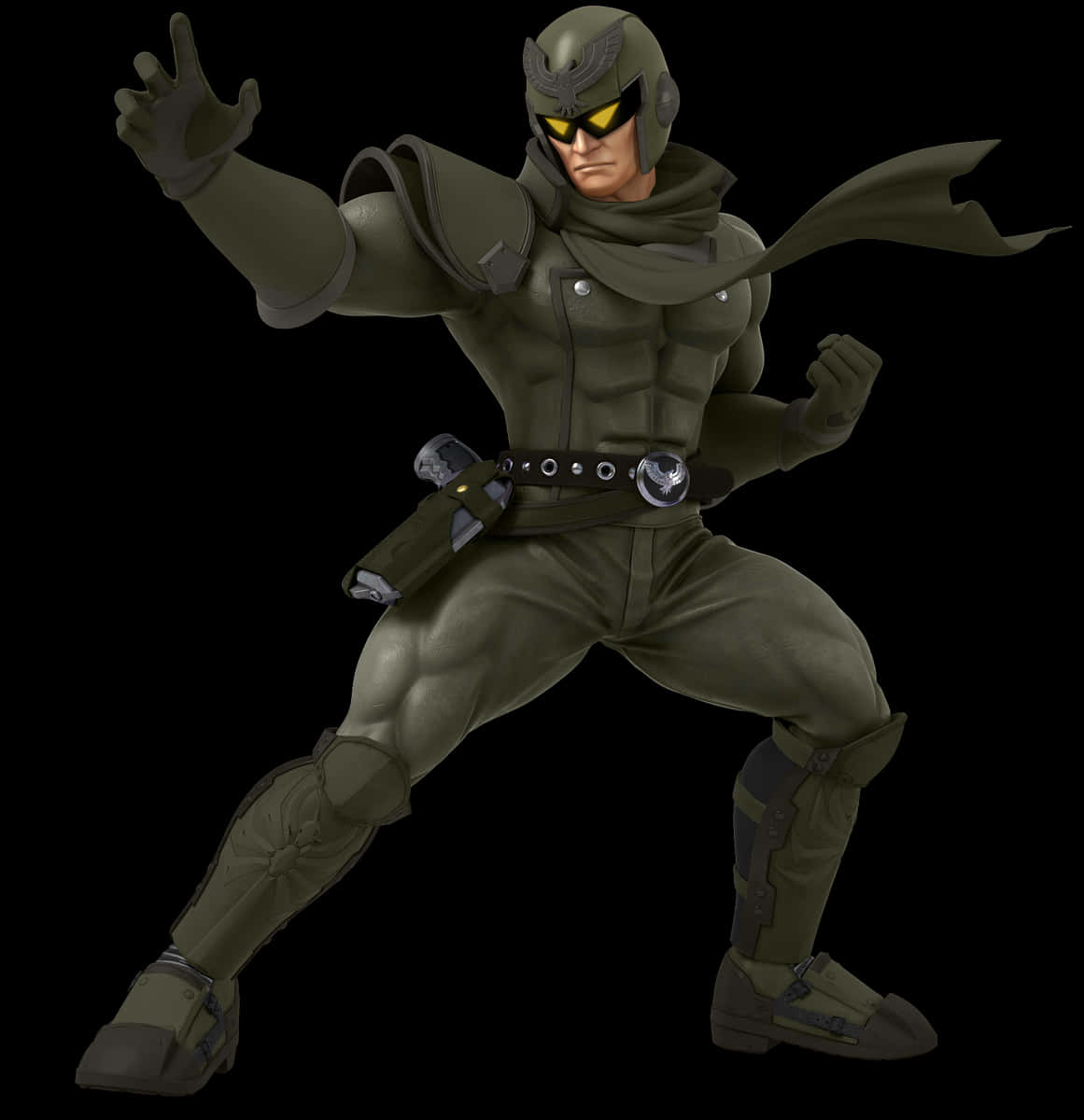 Animated Military Character Pose PNG