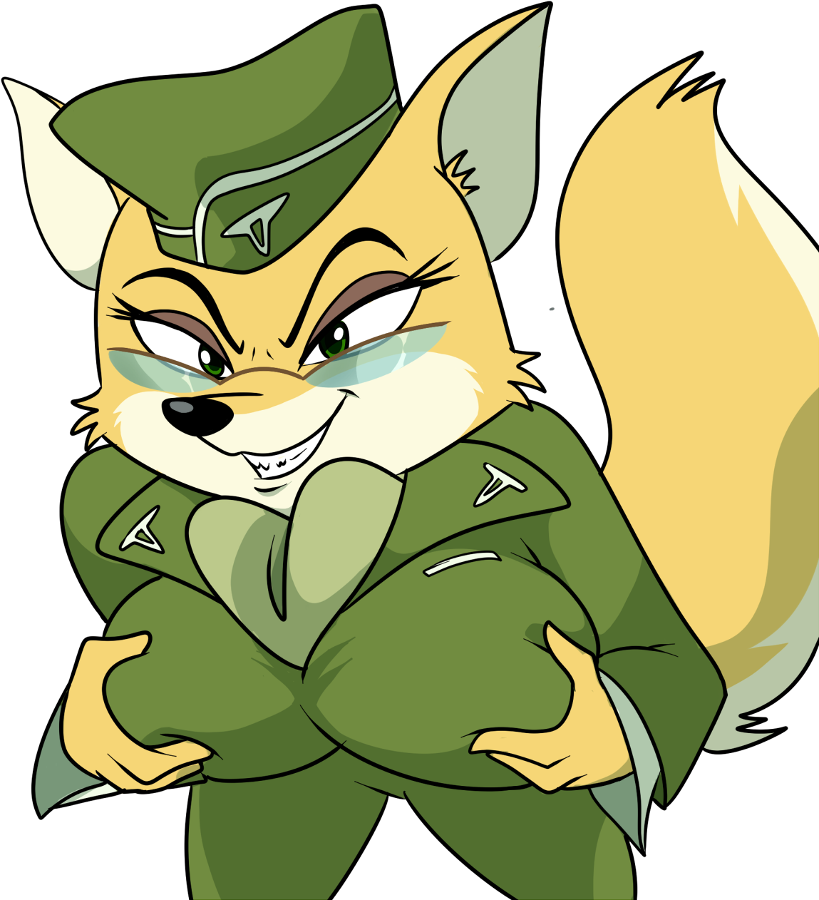 Animated Military Squirrel Character PNG