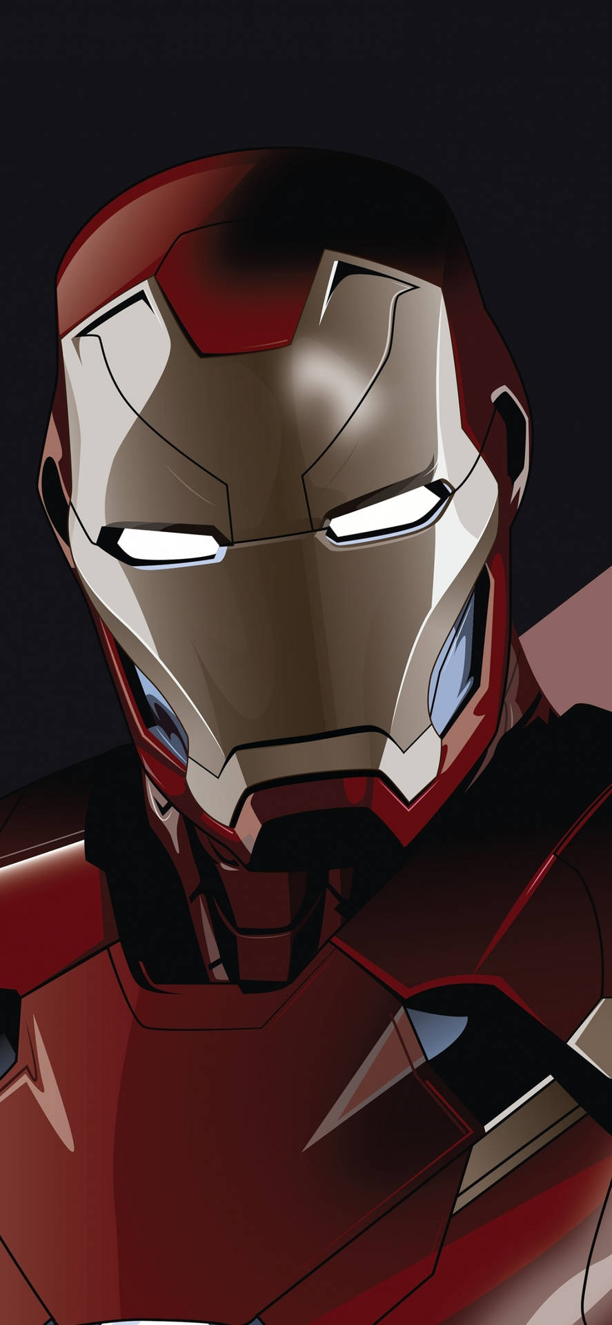 Download Animated Minimalist Iron Man Superhero Wallpaper 