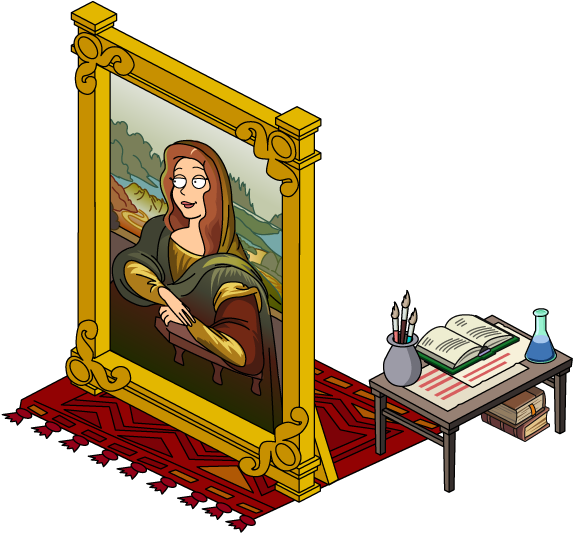 Animated Mona Lisa Parody PNG