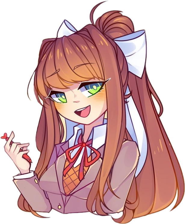 Animated Monika D D L C PNG