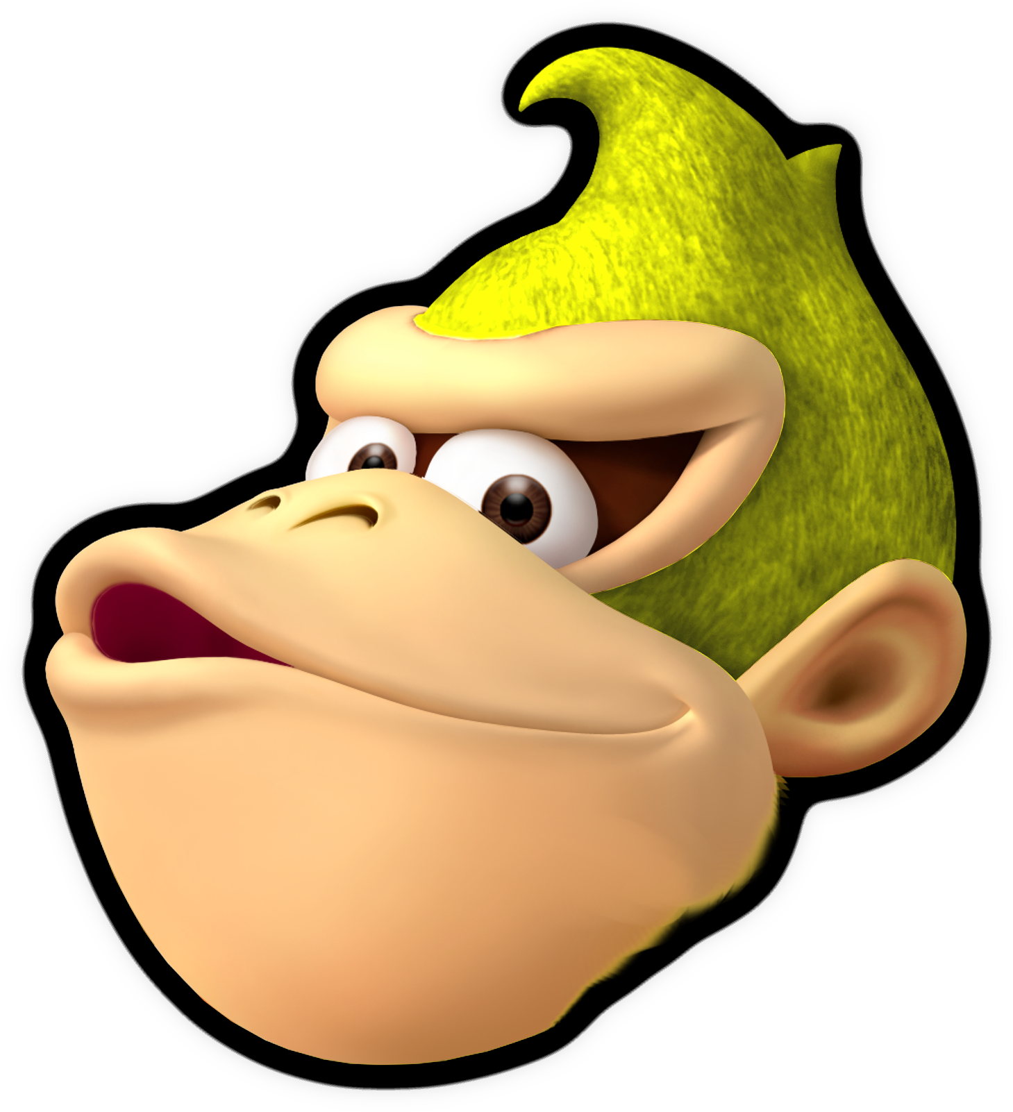 Animated Monkey Character Portrait PNG