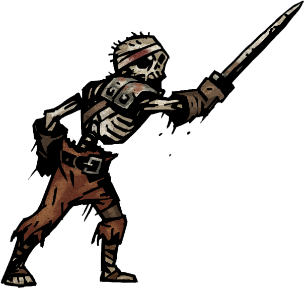 Animated Mummy Warrior Stance PNG