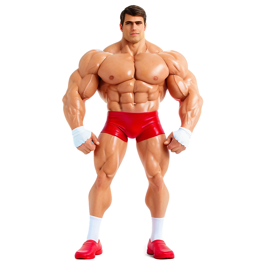 Animated Muscle Man Png 06252024 PNG