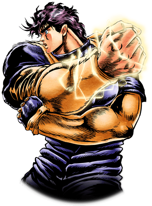 Animated Muscular Character Charging Power PNG