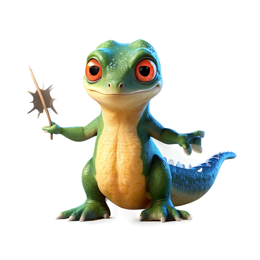 Download Animated Newt Character Png Gps | Wallpapers.com