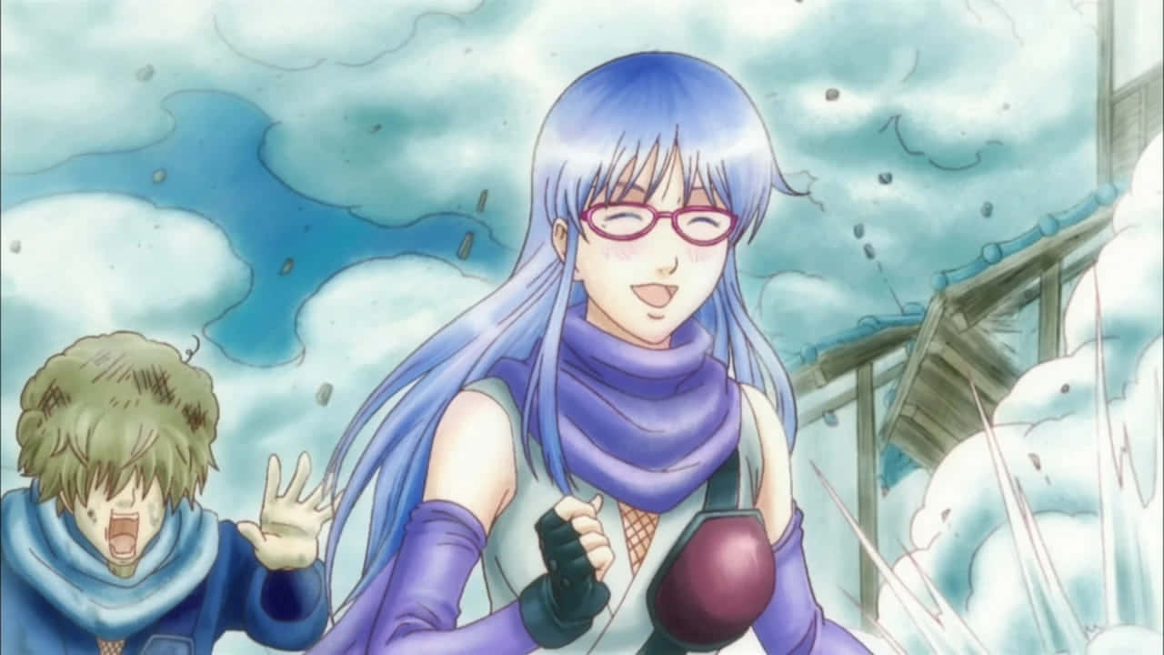 Animasjon Ninja Ayame Sarutobi Smilende Bakgrunnsbildet