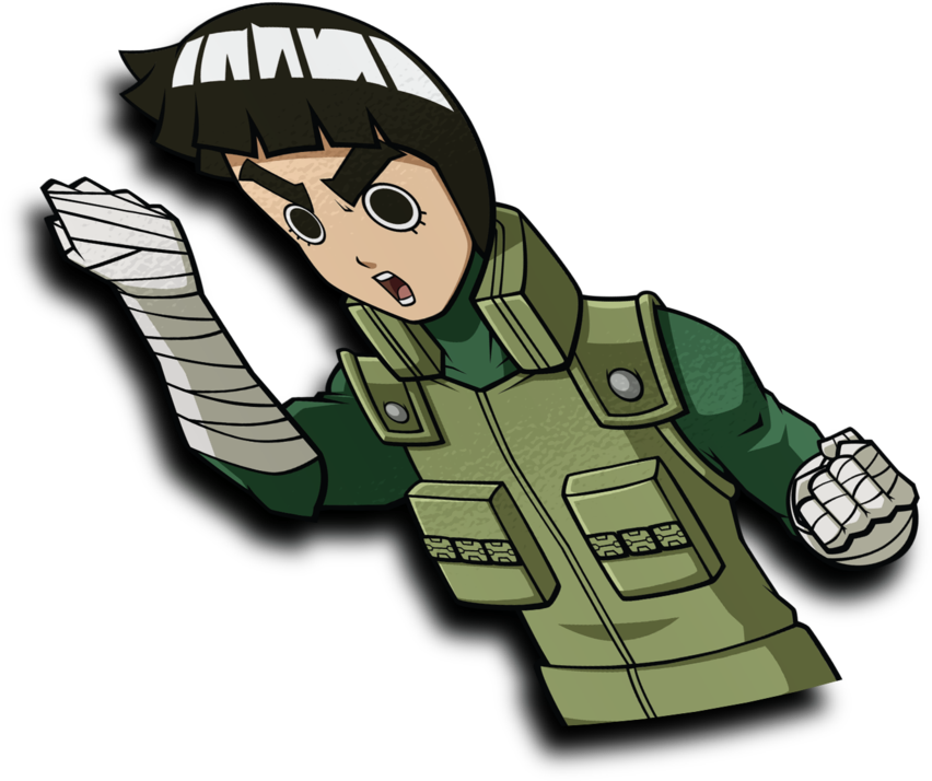 Animated Ninja Characterin Green PNG