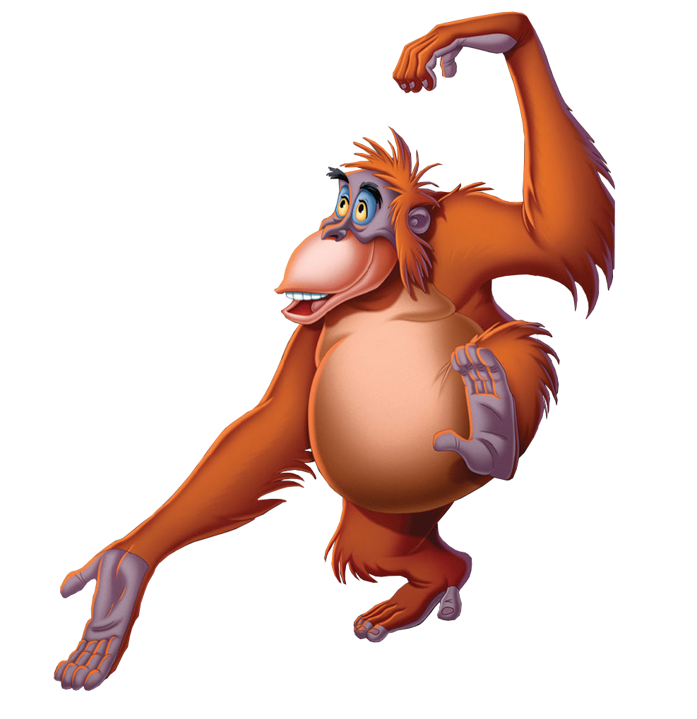Animated Orangutan Character PNG