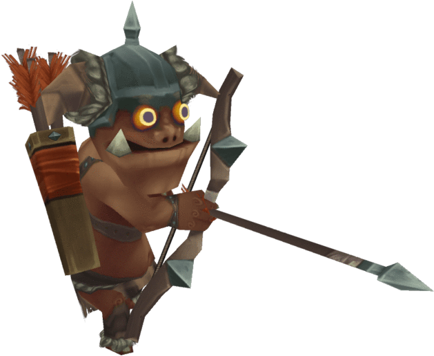 Animated Orc Archer Character PNG