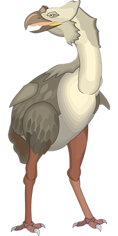 Animated_ Ostrich_ Character PNG