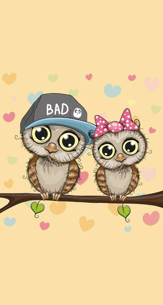 Download Animated Owl Love Birds Wallpaper 