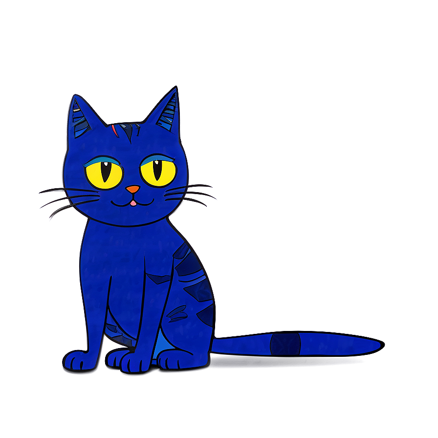Animated Pete The Cat Character Png Swl38 PNG