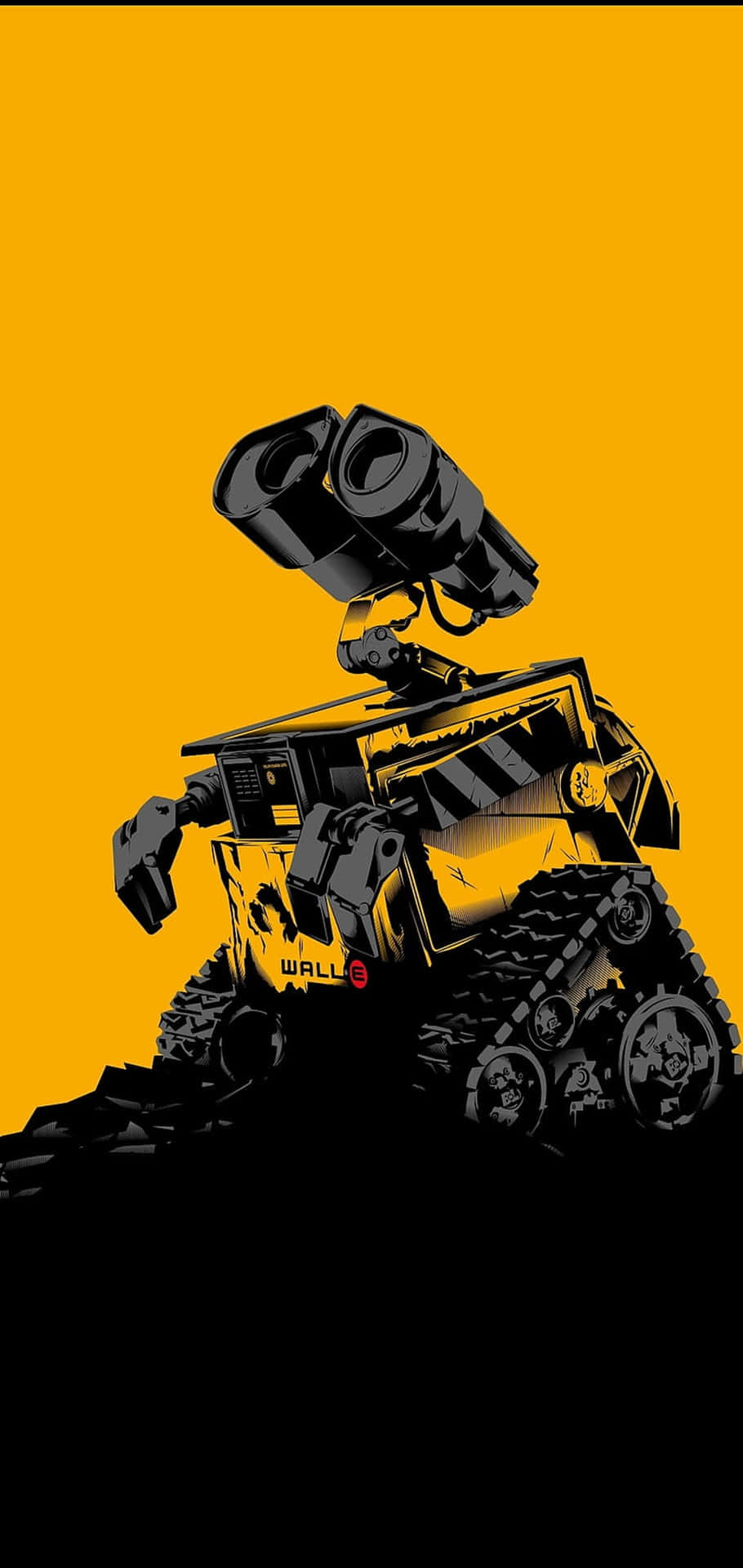 A Black And Yellow Vehicle With A Gun On It Wallpaper
