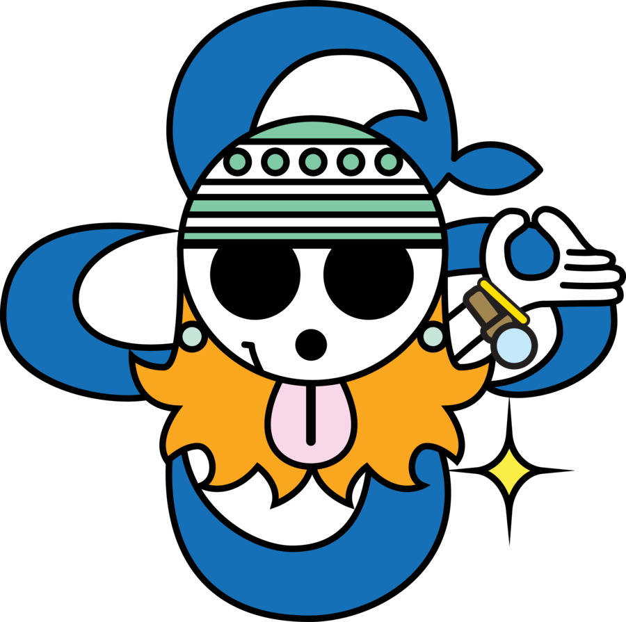 Animated Pirate Skull Logo PNG