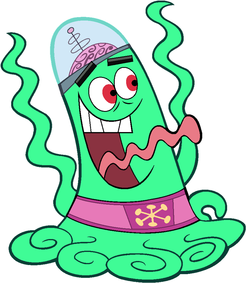 Animated Plankton Character Laughing PNG