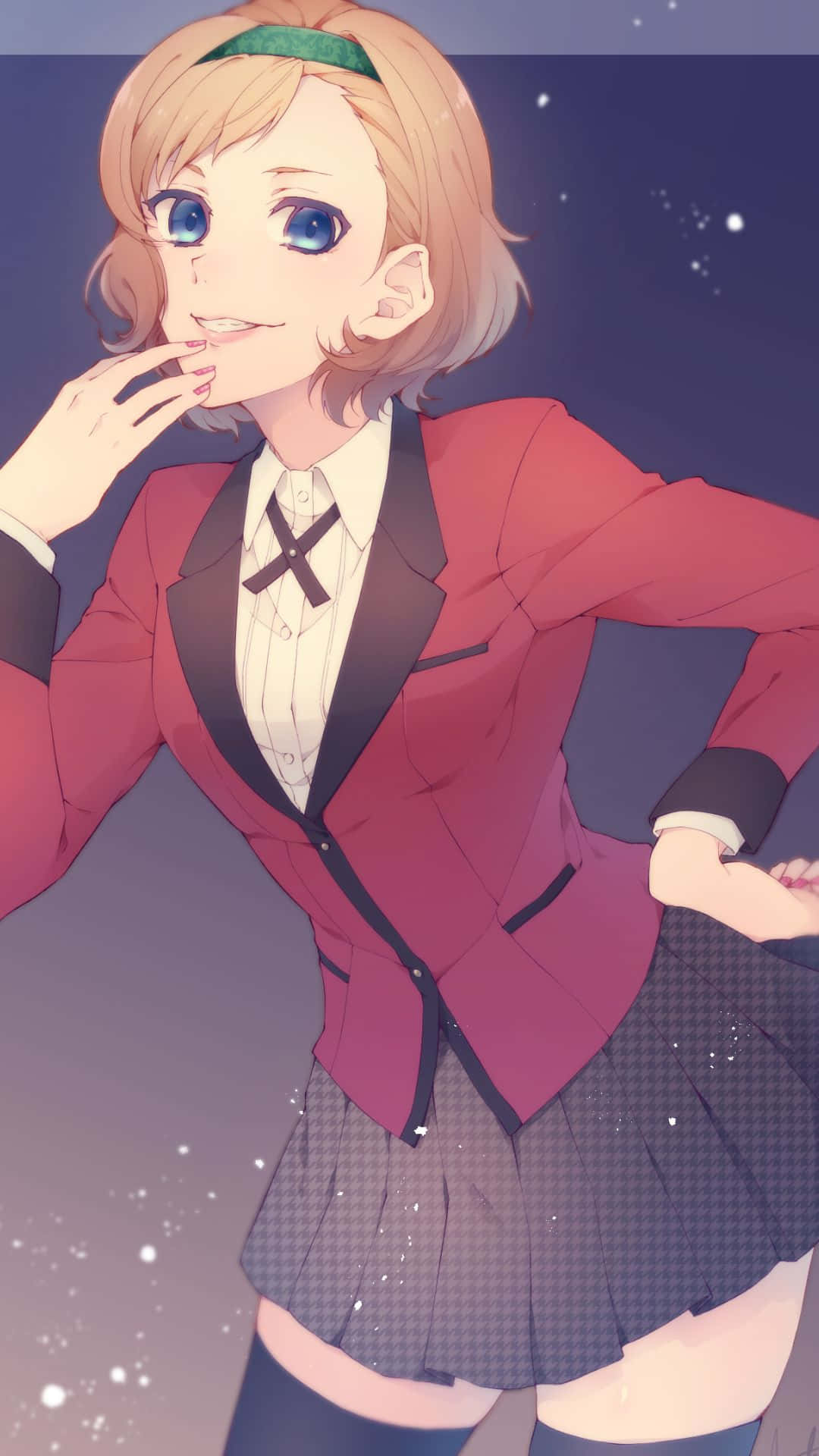 "animated Portrait Of Itsuki Sumeragi From Kakegurui" Wallpaper