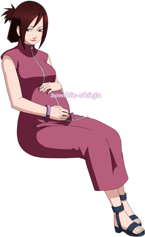 Download Animated Pregnant Characterin Purple Outfit | Wallpapers.com