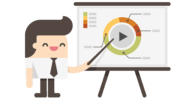 Animated Presentation Chart Explainer PNG