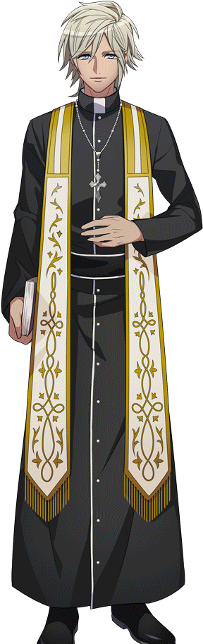 Animated Priest Character PNG